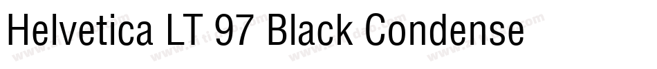 Helvetica LT 97 Black Condensed字体转换